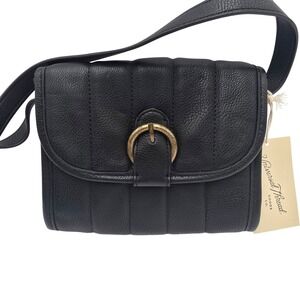 Universal Thread Goods Co Black Quilted‎ Shoulder Crossbody Bag Gold Buckle